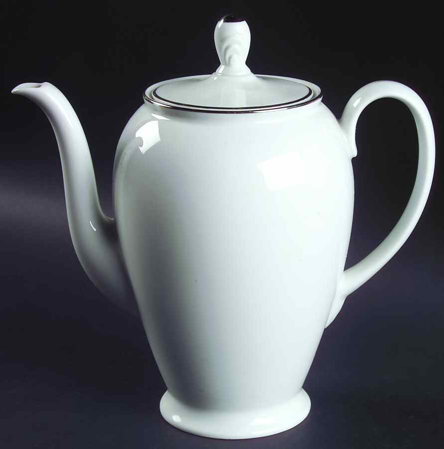 Platinum Band (Aida) Coffee Pot & Lid by Rosenthal - Continental-1
