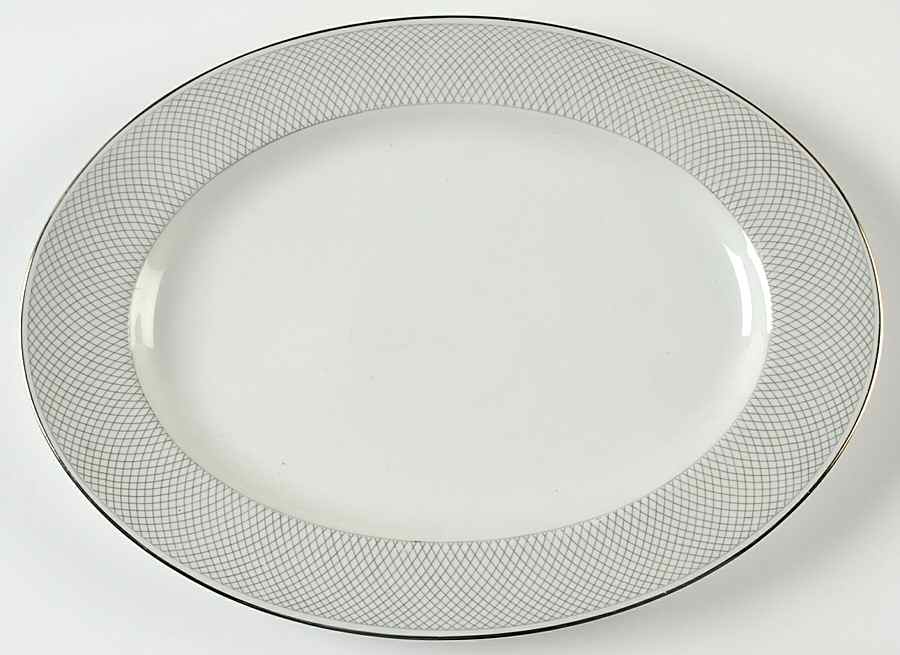Platinum Grail 12" Oval Serving Platter by Rosenthal - Continental-1