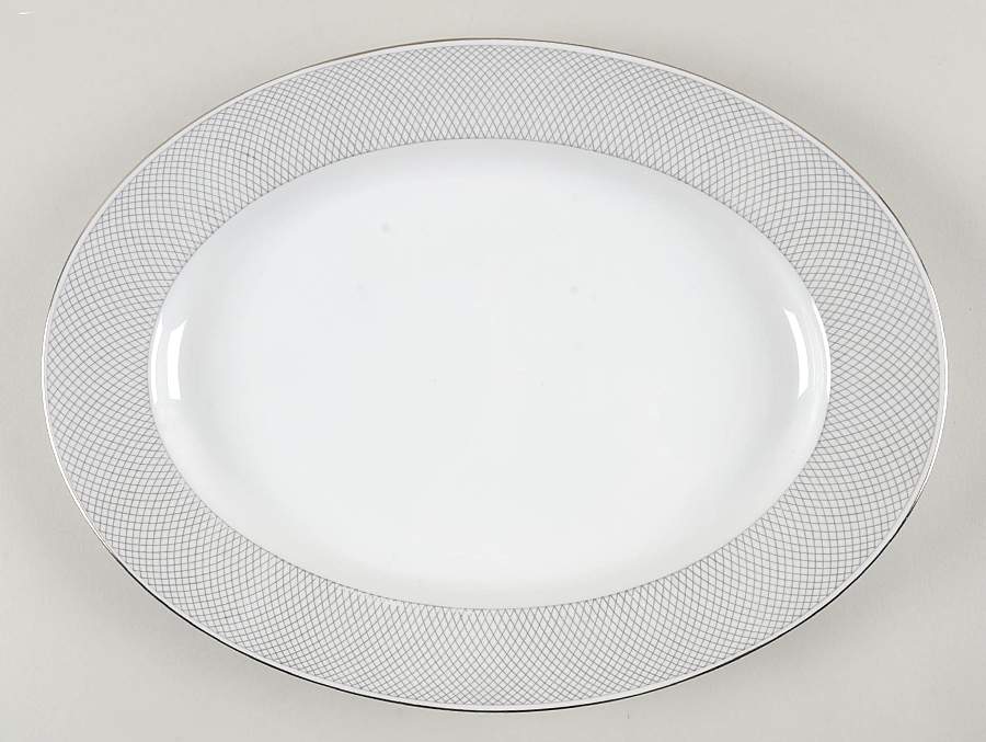 Platinum Grail 14" Oval Serving Platter by Rosenthal - Continental-1