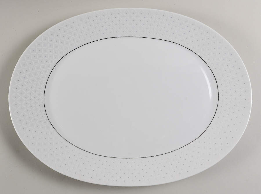 Platinum Jewel 15" Oval Serving Platter by Rosenthal - Continental-1
