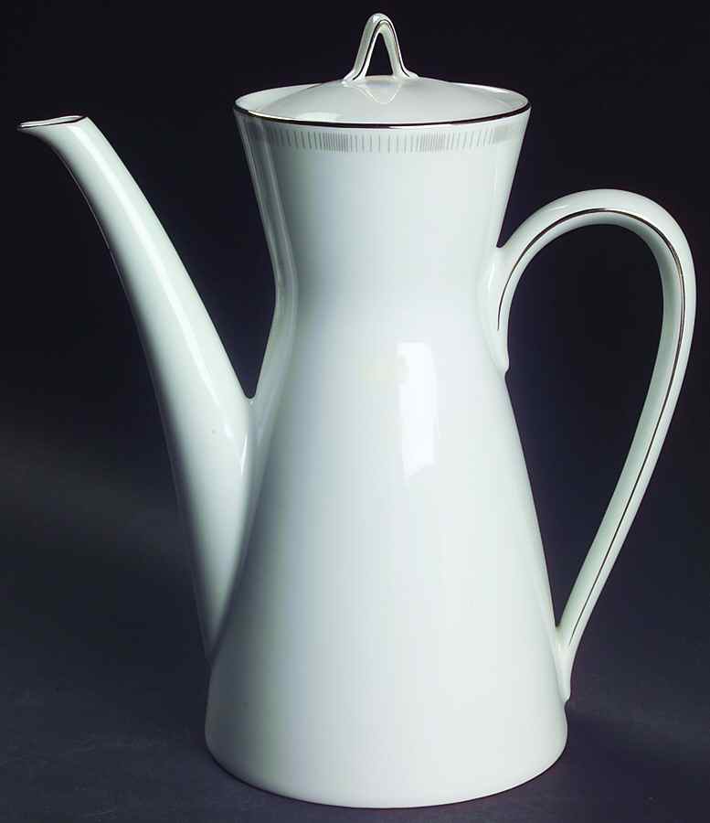 Platinum Lines Coffee Pot & Lid by Rosenthal - Continental-1