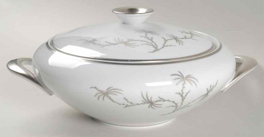 Platinum Palm Round Covered Vegetable by Rosenthal - Continental-1