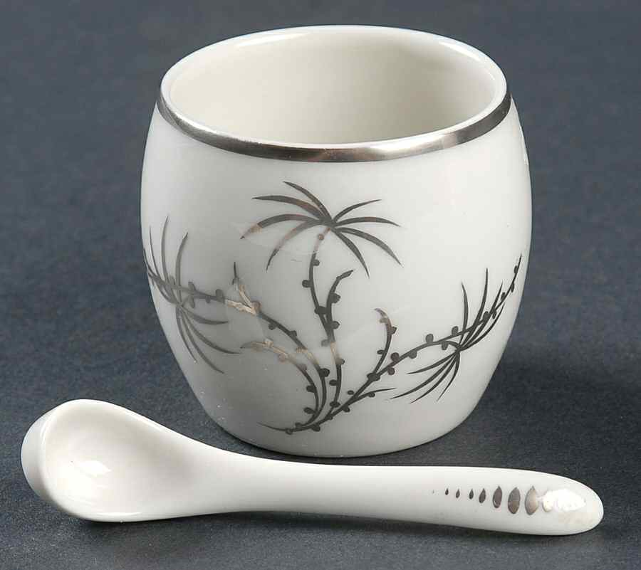 Platinum Palm Mustard Jar No Lid by Rosenthal - Continental-1