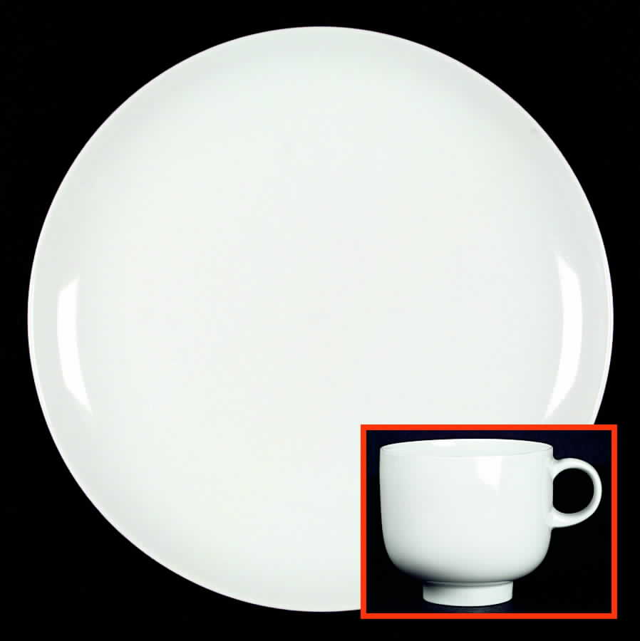Plus White Dinner Plate by Rosenthal - Continental-1
