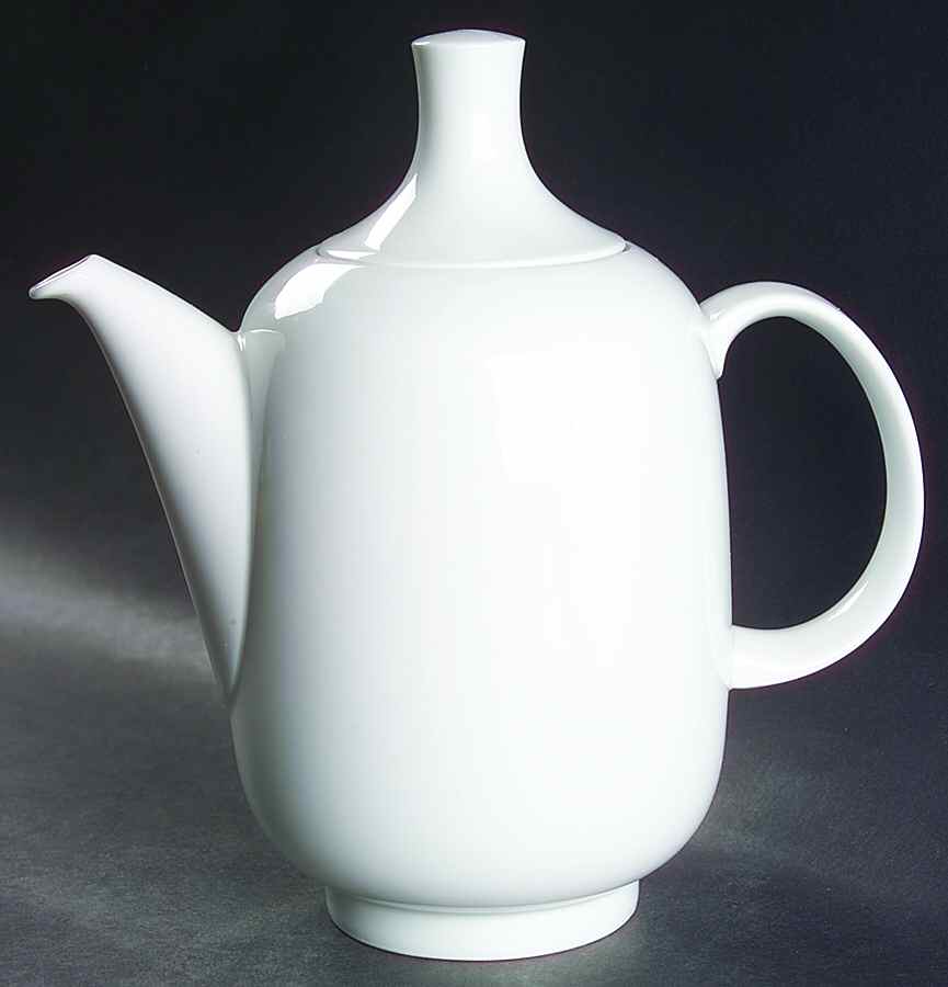 Plus White Coffee Pot & Lid by Rosenthal - Continental-1