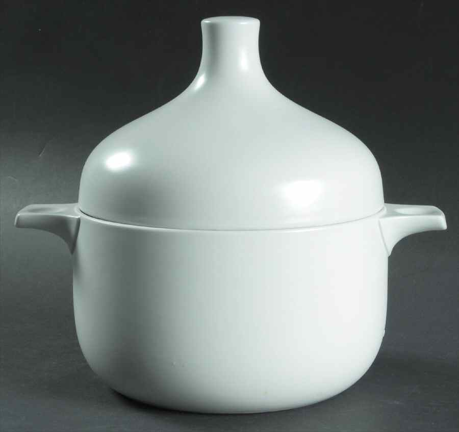 Plus White 1 Qt Round Covered Casserole by Rosenthal - Continental-1