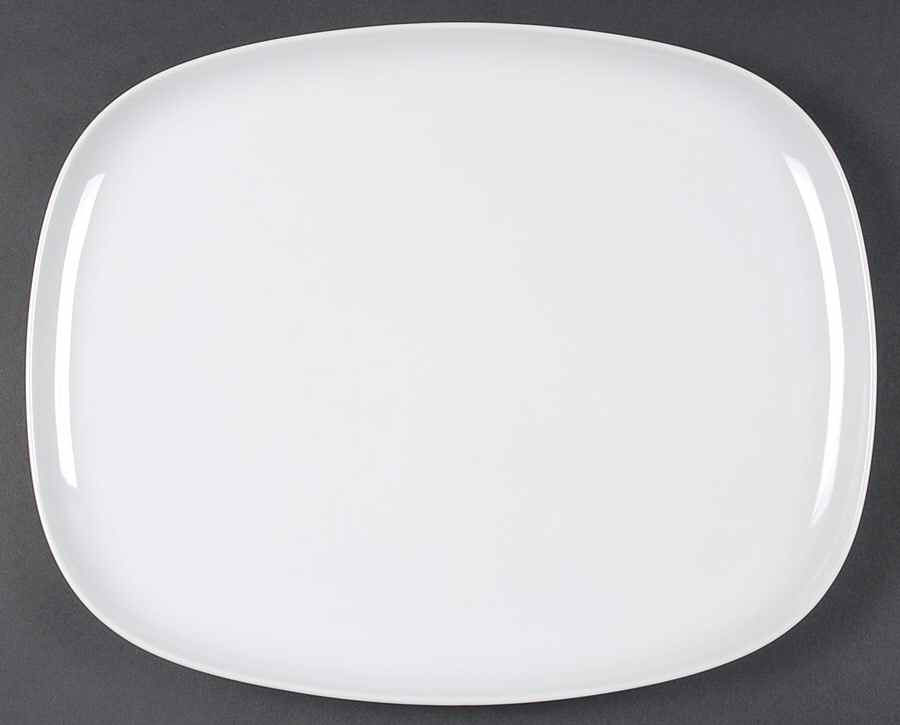 Plus White 14" Oval Serving Platter by Rosenthal - Continental-1