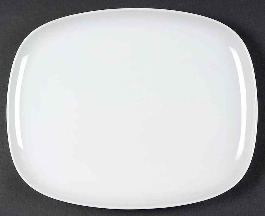 Plus White 12" Oval Serving Platter by Rosenthal - Continental-1