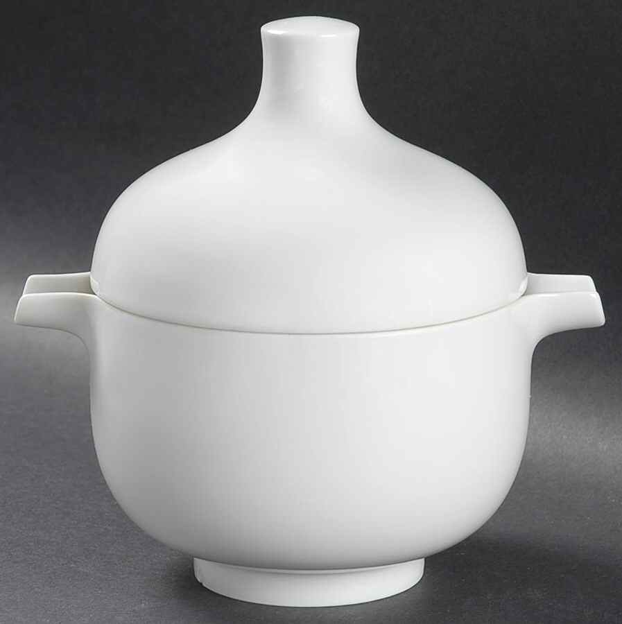 Plus White Gravy Boat & Lid by Rosenthal - Continental-1