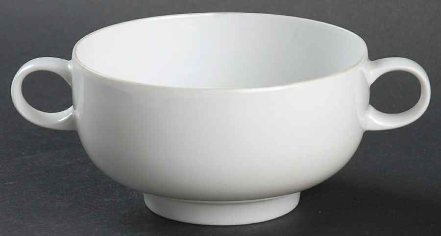 Plus White Footed Cream Soup Bowl by Rosenthal - Continental-1