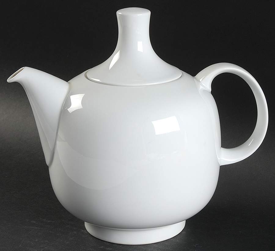 Plus White Teapot & Lid by Rosenthal - Continental-1