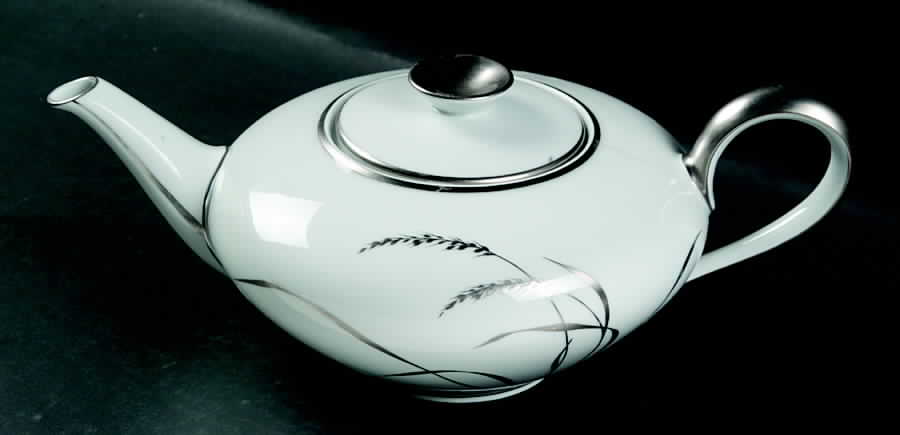 Platinum Wheat Teapot & Lid by Rosenthal - Continental-1