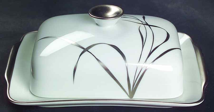 Platinum Wheat Square Covered Butter by Rosenthal - Continental-1