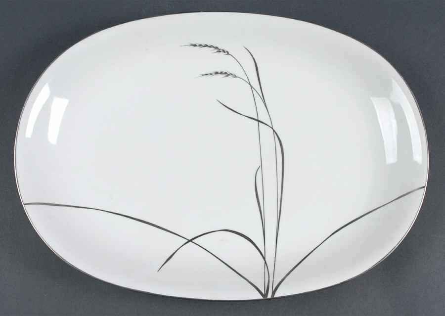 Platinum Wheat 14" Oval Serving Platter by Rosenthal - Continental-1