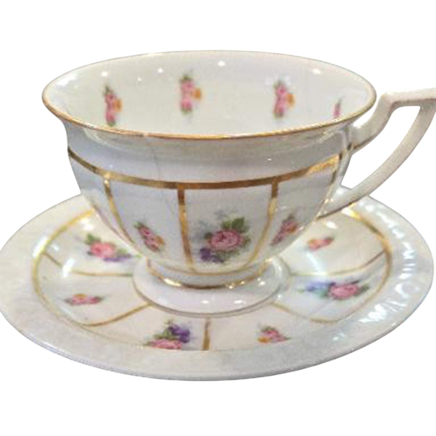 Posie Footed Cup & Saucer Set by Rosenthal - Continental-1