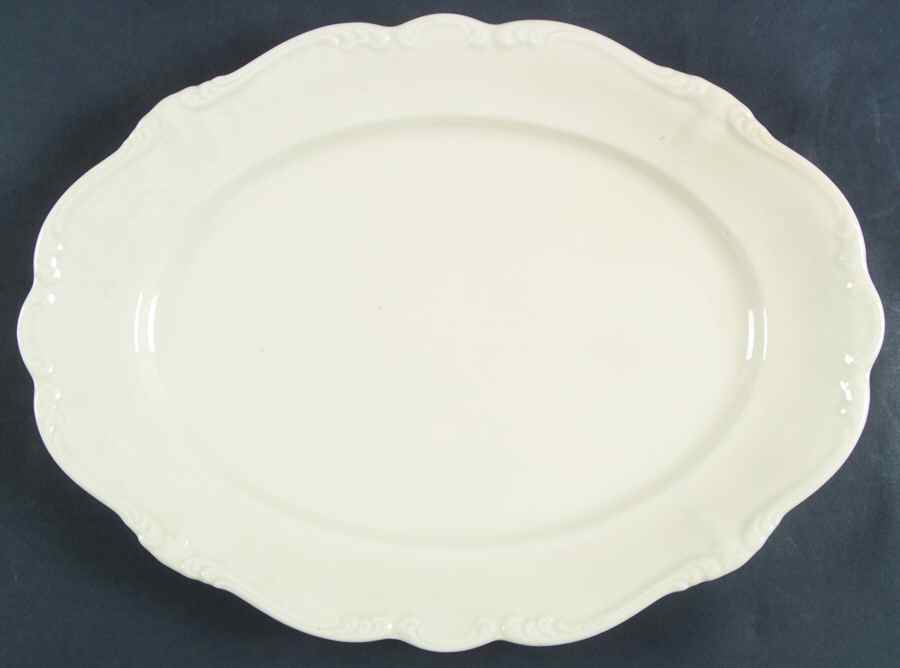 Pompadour Cream 13" Oval Serving Platter by Rosenthal - Continental-1