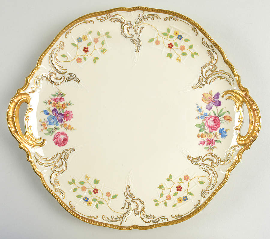 Pompadour (Sanssouci Shape) Handled Cake Plate by Rosenthal - Continental-1