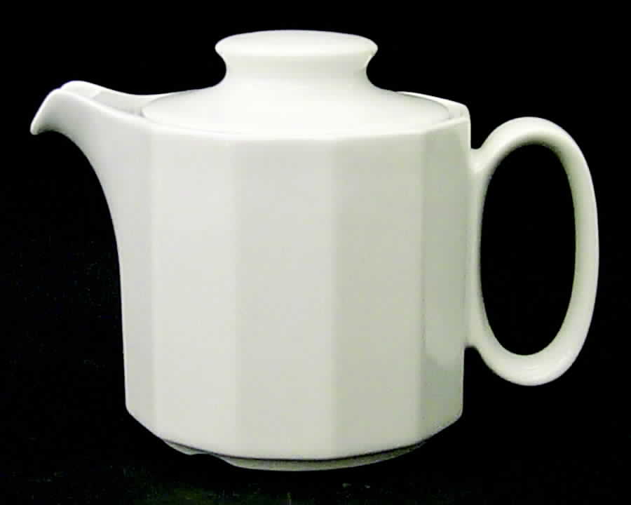 Polygon White Individual Teapot & Lid by Rosenthal - Continental-1