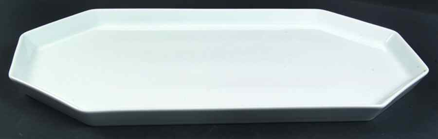 Polygon White 14" Oval Serving Platter by Rosenthal - Continental-1
