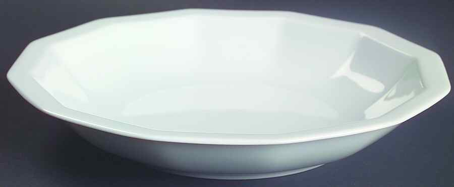 Polygon White Large Rim Soup Bowl by Rosenthal - Continental-1