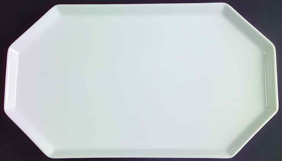 Polygon White 12" Oval Serving Platter by Rosenthal - Continental-1