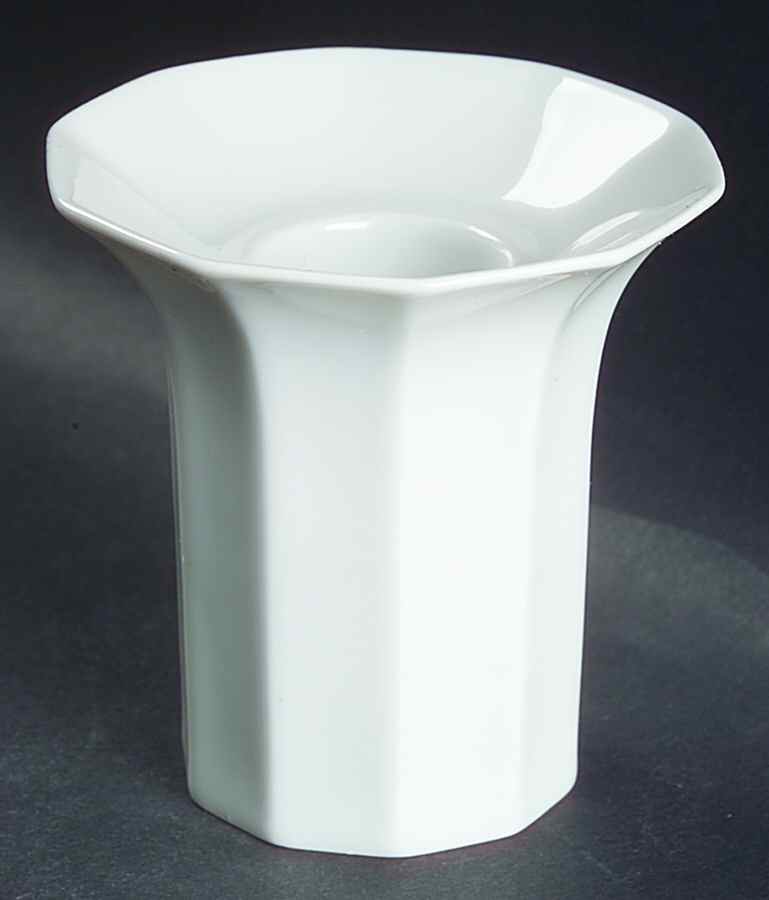 Polygon White Single Light Candlestick by Rosenthal - Continental-1