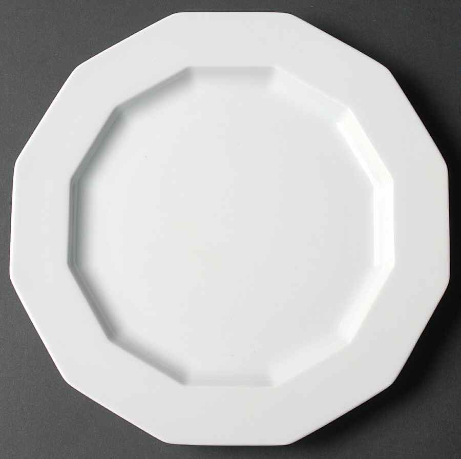 Polygon White Luncheon Plate by Rosenthal - Continental-1