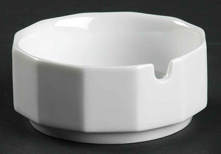 Polygon White Small Ashtray by Rosenthal - Continental-1