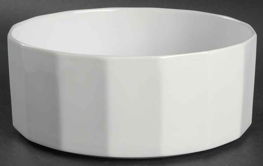 Polygon White 7" Round Vegetable Bowl by Rosenthal - Continental-1