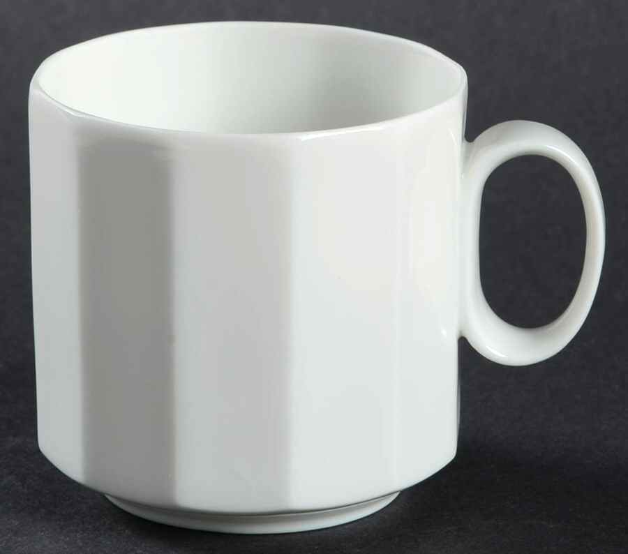 Polygon White Flat Demitasse Cup by Rosenthal - Continental-1