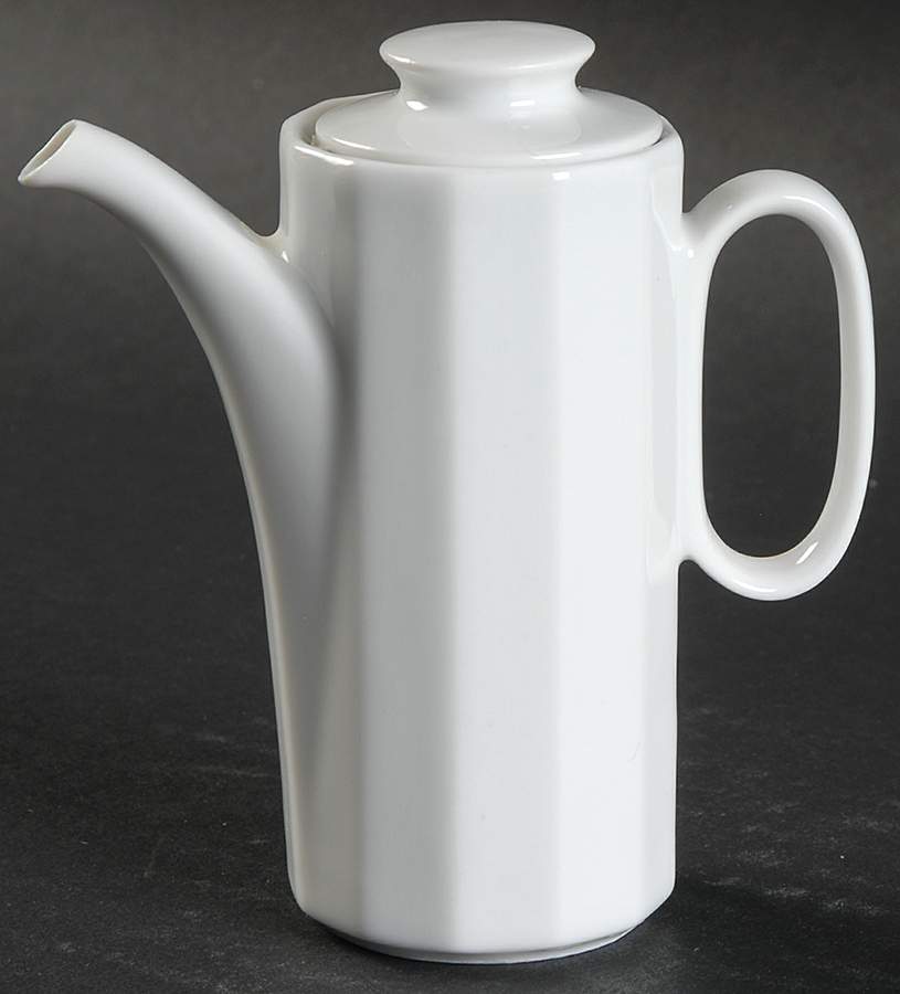 Polygon White Toy Coffee Pot and Lid by Rosenthal - Continental-1