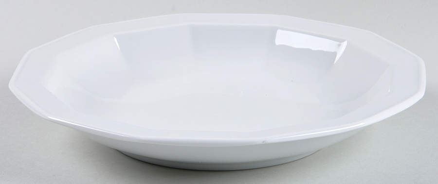 Polygon White Large Rim Soup Bowl by Rosenthal - Continental-1