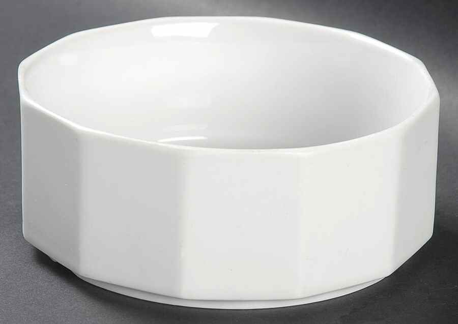 Polygon White Fruit/Dessert (Sauce) Bowl by Rosenthal - Continental-1