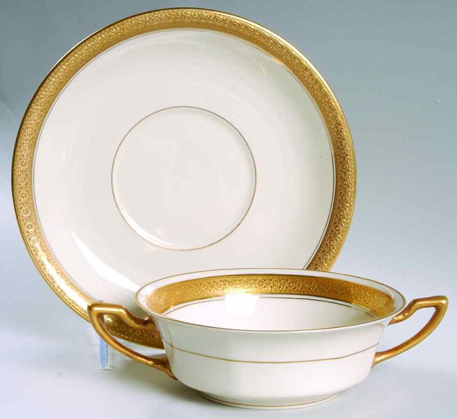 Premier Flat Cream Soup Bowl & Saucer Set by Rosenthal - Continental-1