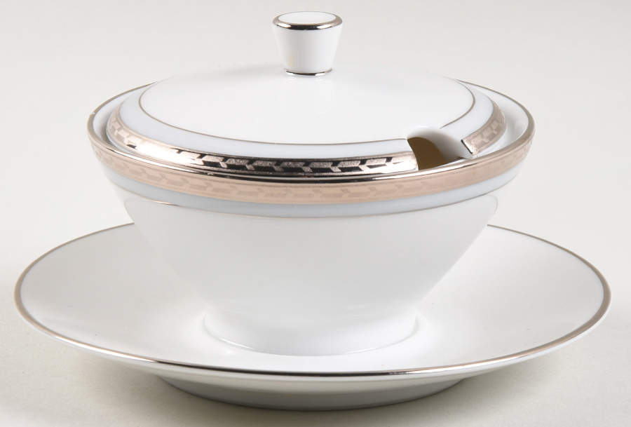 Princess Mustard with Lid & Attached Underplate by Rosenthal - Continental-1