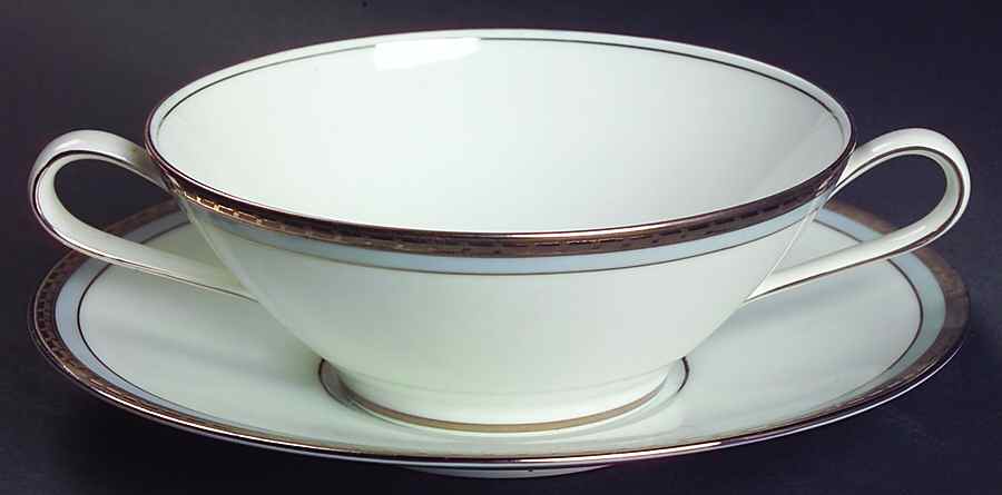 Princess Flat Cream Soup Bowl & Saucer Set by Rosenthal - Continental-1