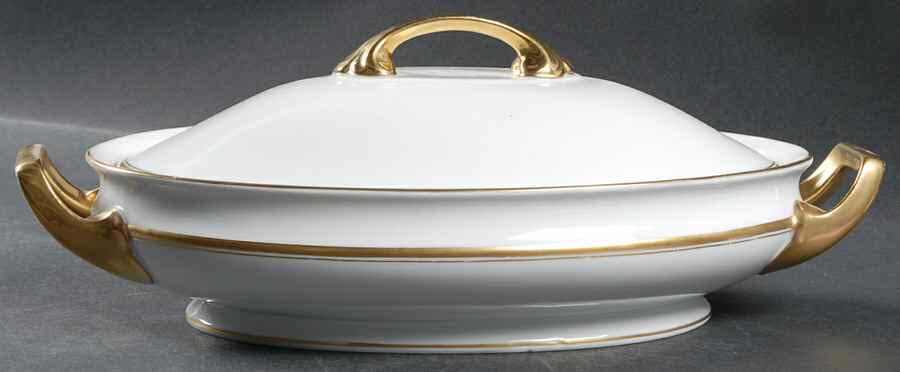 Princess Gold (White Body) Oval Covered Vegetable by Rosenthal - Continental-1