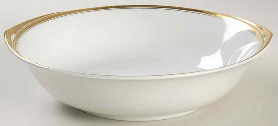 Princess Gold (White Body) 9" Round Vegetable Bowl by Rosenthal - Continental-1