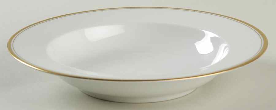 Princess Gold (White Body) Rim Soup Bowl by Rosenthal - Continental-1