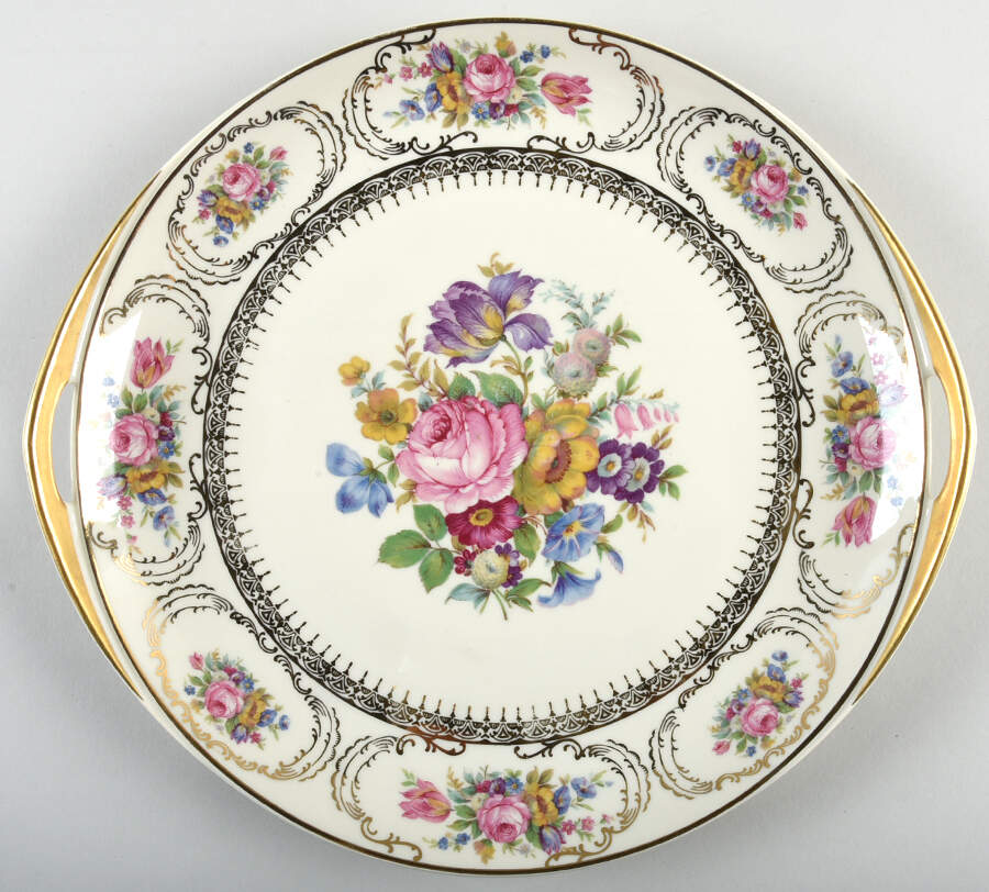 Queen's Bouquet Handled Cake Plate by Rosenthal - Continental-1