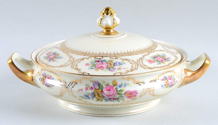 Queen's Bouquet Round Covered Vegetable by Rosenthal - Continental-1