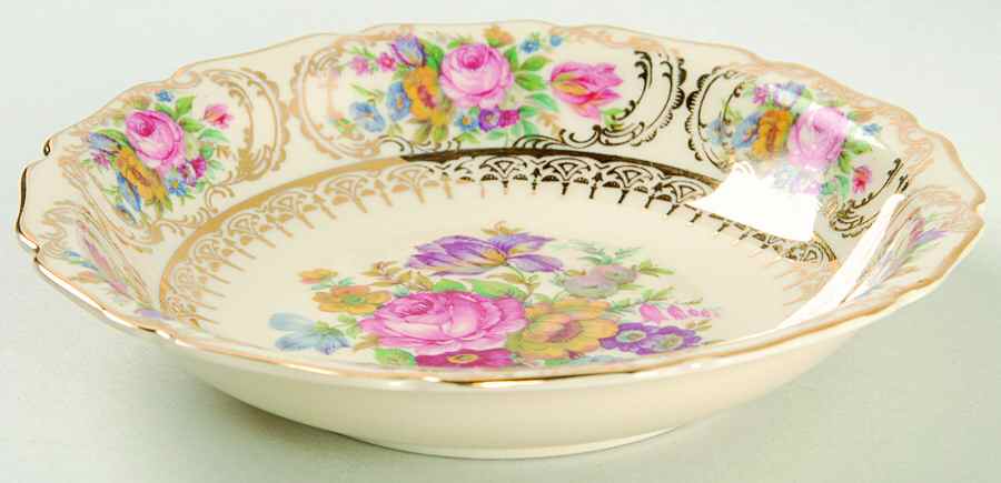 Queen's Bouquet Rim Fruit/Dessert (Sauce) Bowl by Rosenthal - Continental-1