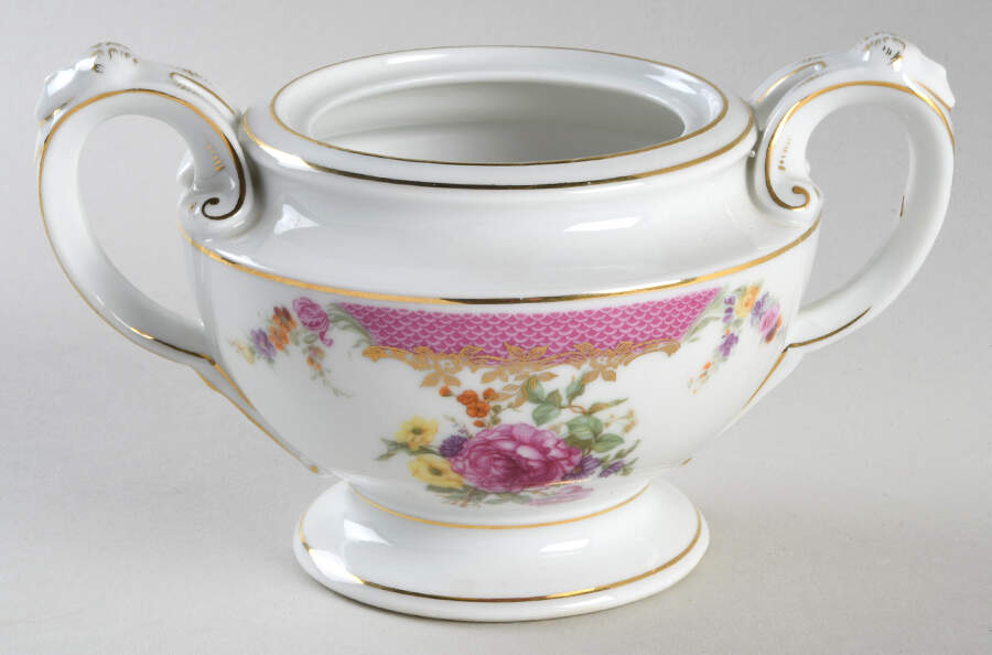 Queen's Rose (No Inner Gold Band) Sugar Bowl No Lid by Rosenthal - Continental-1