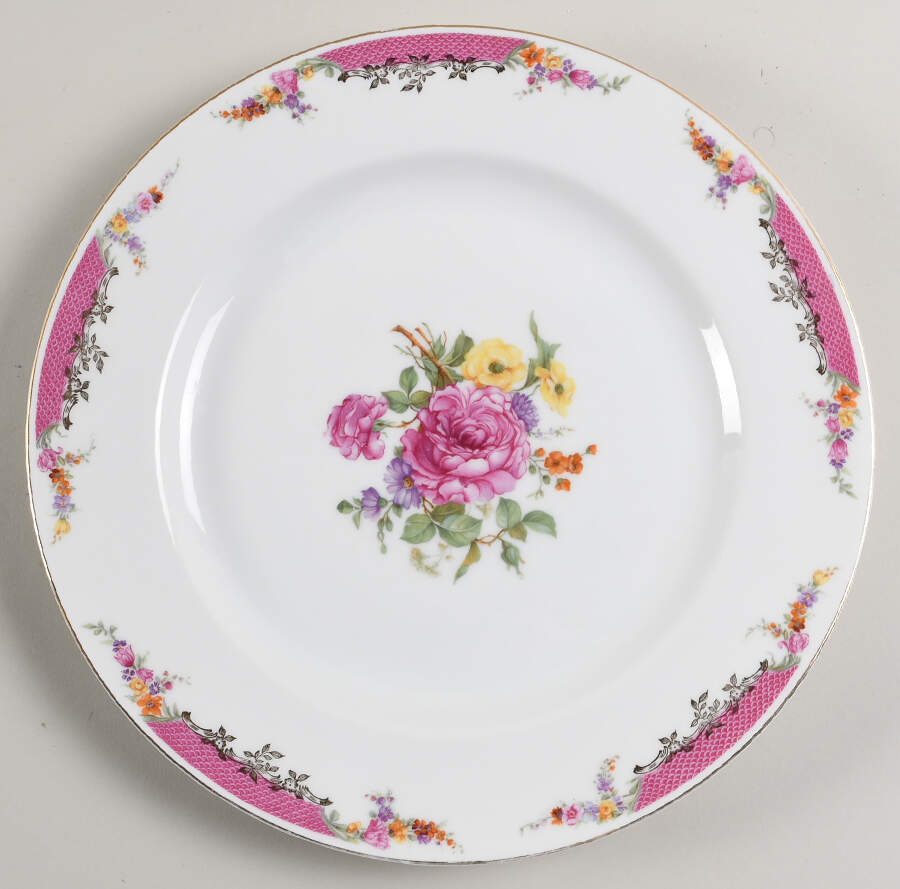 Queen's Rose (No Inner Gold Band) Large Dinner Plate by Rosenthal - Continental-1