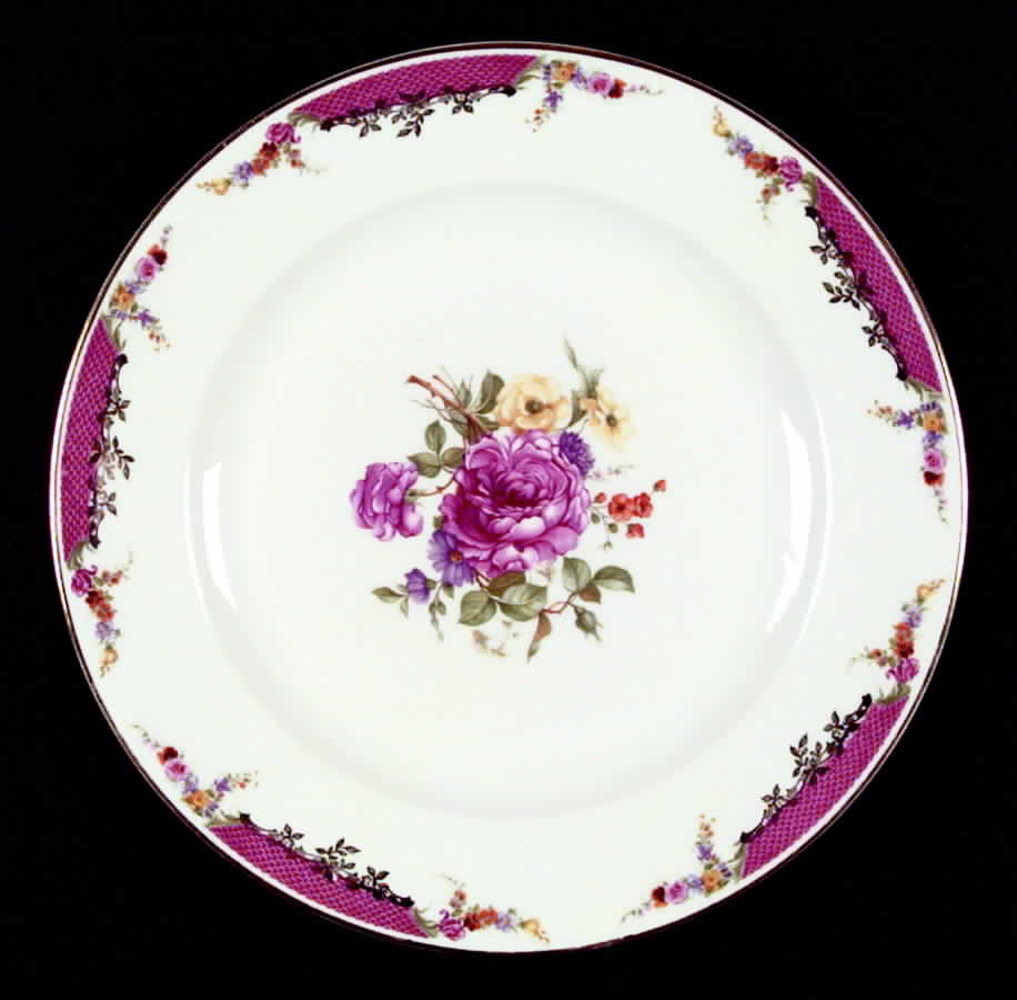 Queen's Rose (No Inner Gold Band) Dinner Plate by Rosenthal - Continental-1