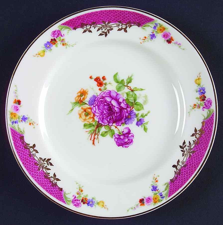 Queen's Rose (No Inner Gold Band) Bread & Butter Plate by Rosenthal - Continental-1