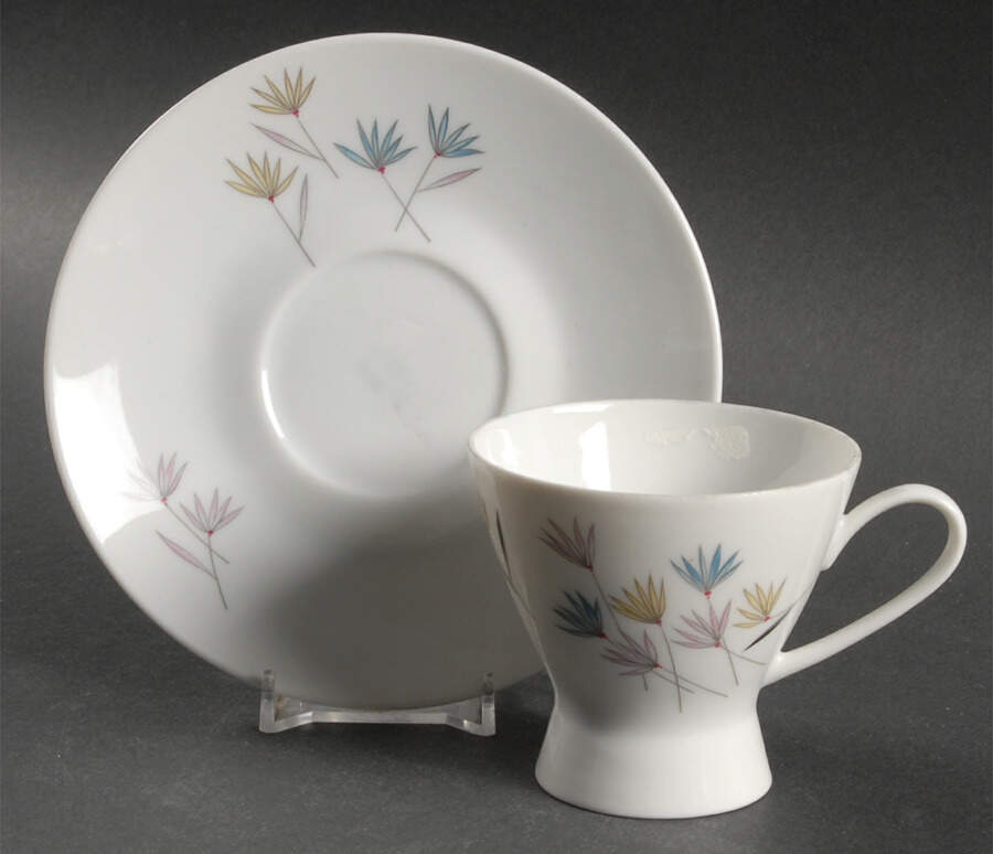 3722 Footed Cup & Saucer Set by Rosenthal - Continental-1