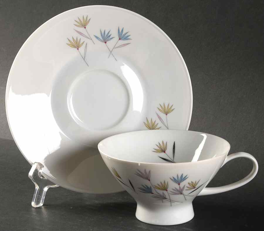 3722 Footed Cup & Saucer Set by Rosenthal - Continental-1