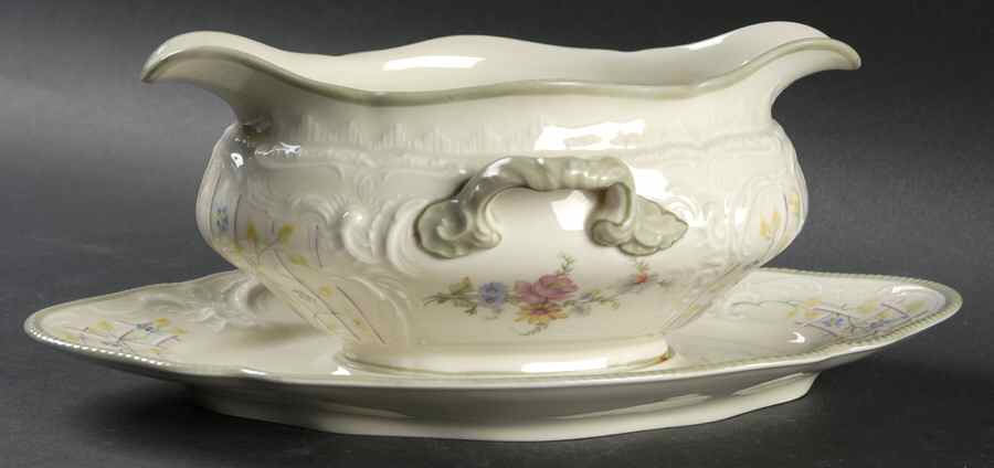 3422 Gravy Boat with Attached Underplate by Rosenthal - Continental-1
