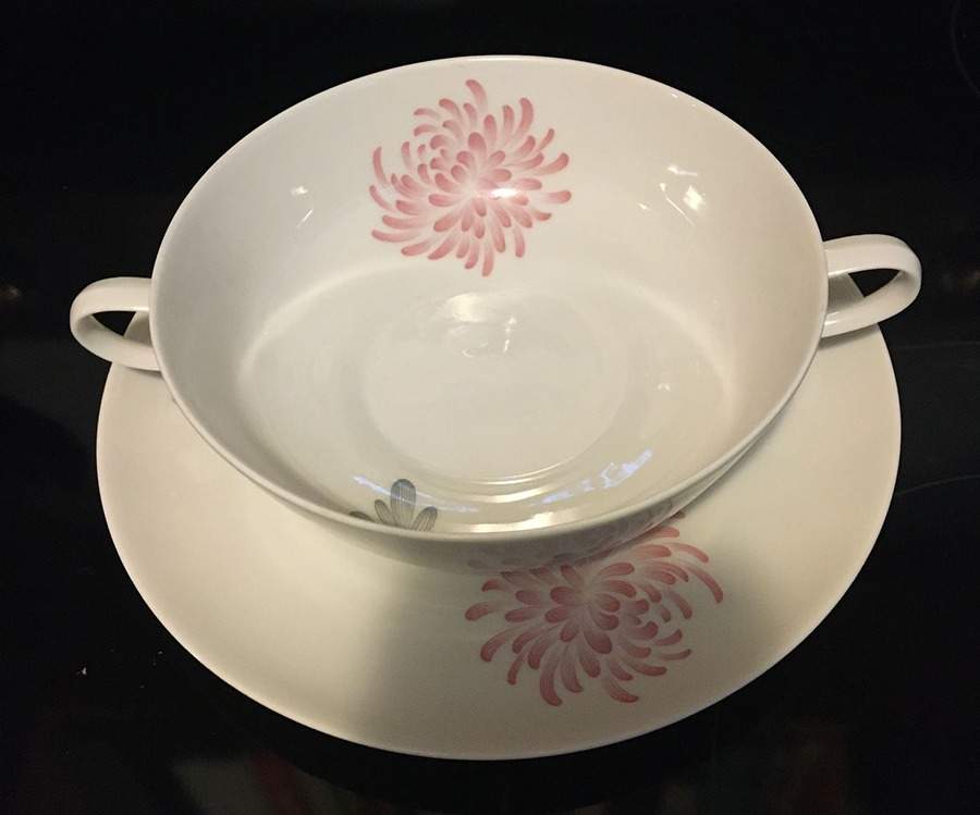 Asta Flat Cream Soup Bowl & Saucer Set by Rosenthal - Continental-1